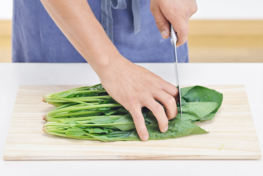 ほうれん草の調理写真1