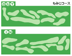 4号河川敷パークゴルフ場コース図